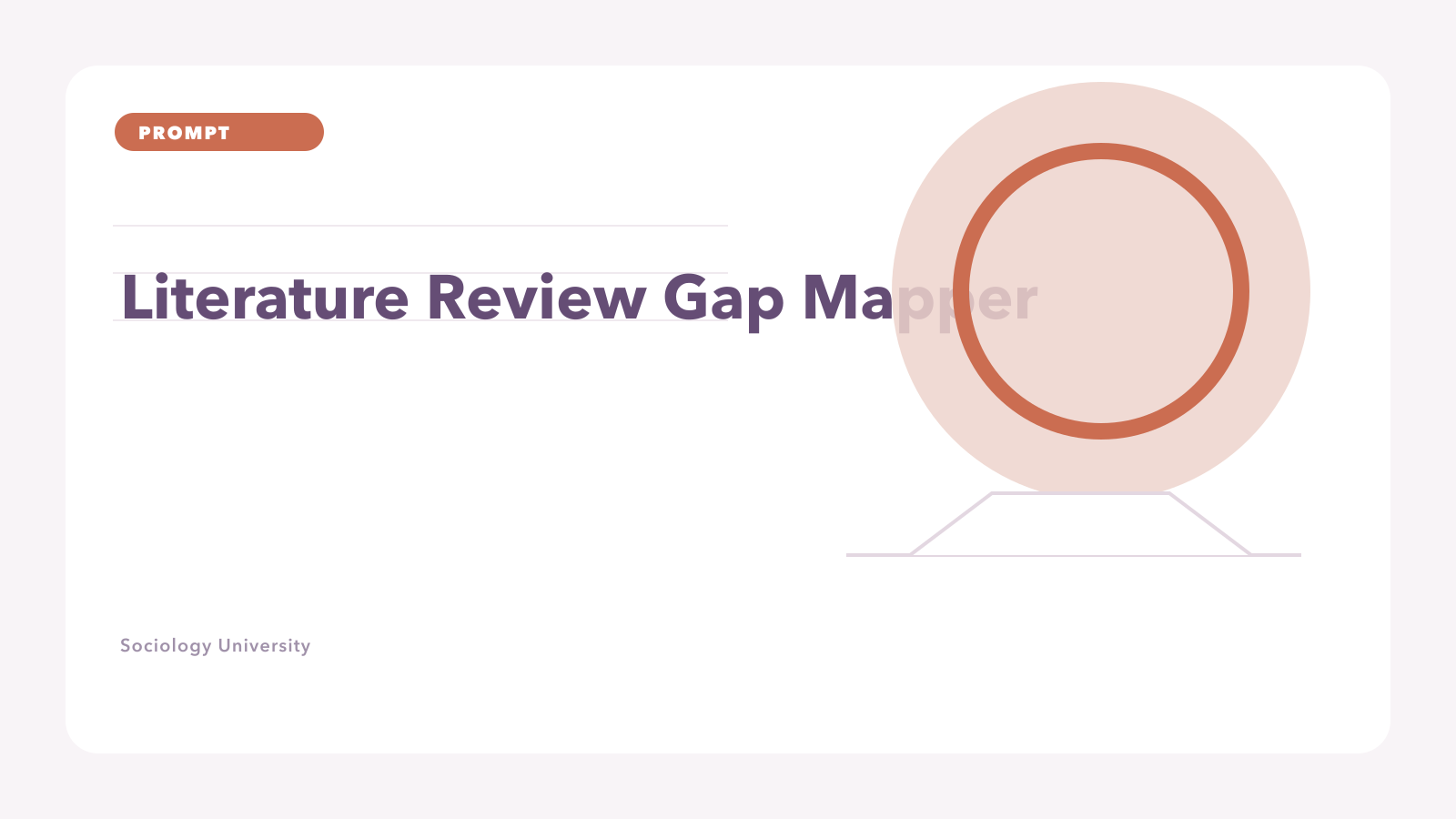PROMPT: Literature Review Gap Mapper