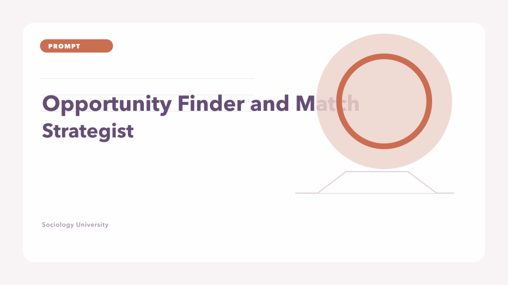 PROMPT: Opportunity Finder and Match Strategist