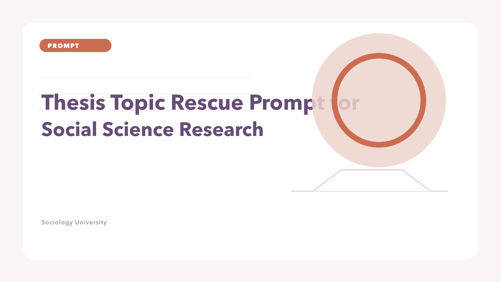 PROMPT: Thesis Topic Rescue Prompt for Social Science Research